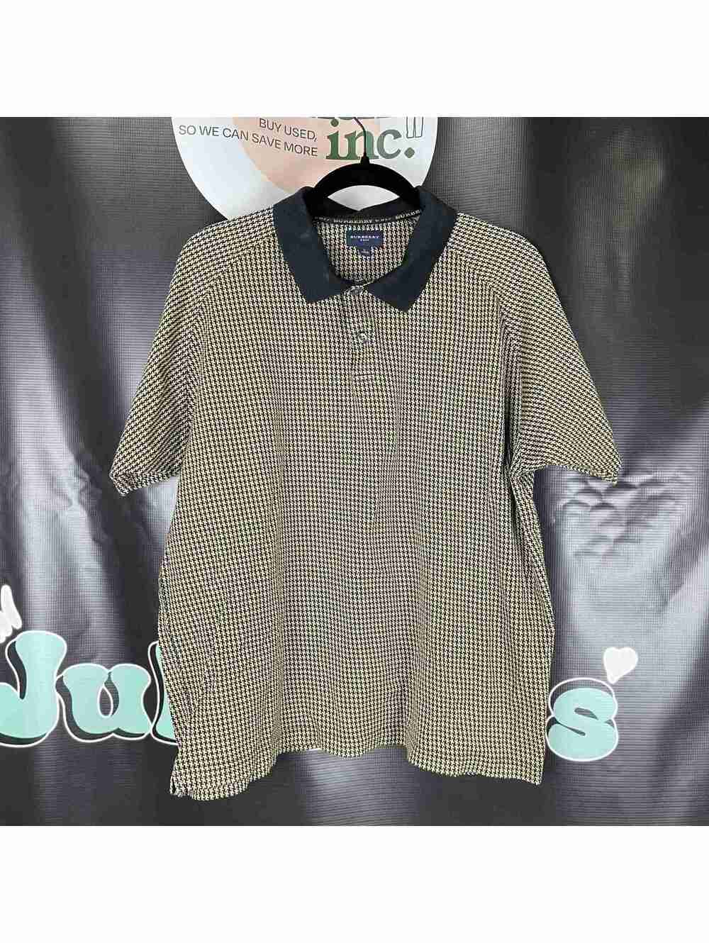 Plaid Trim Golf Polo